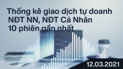 Thống kê 10 phiên giao dịch - Khối ngoại giảm bán ròng