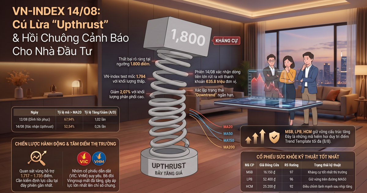 phân tích vn index ngày 14 08