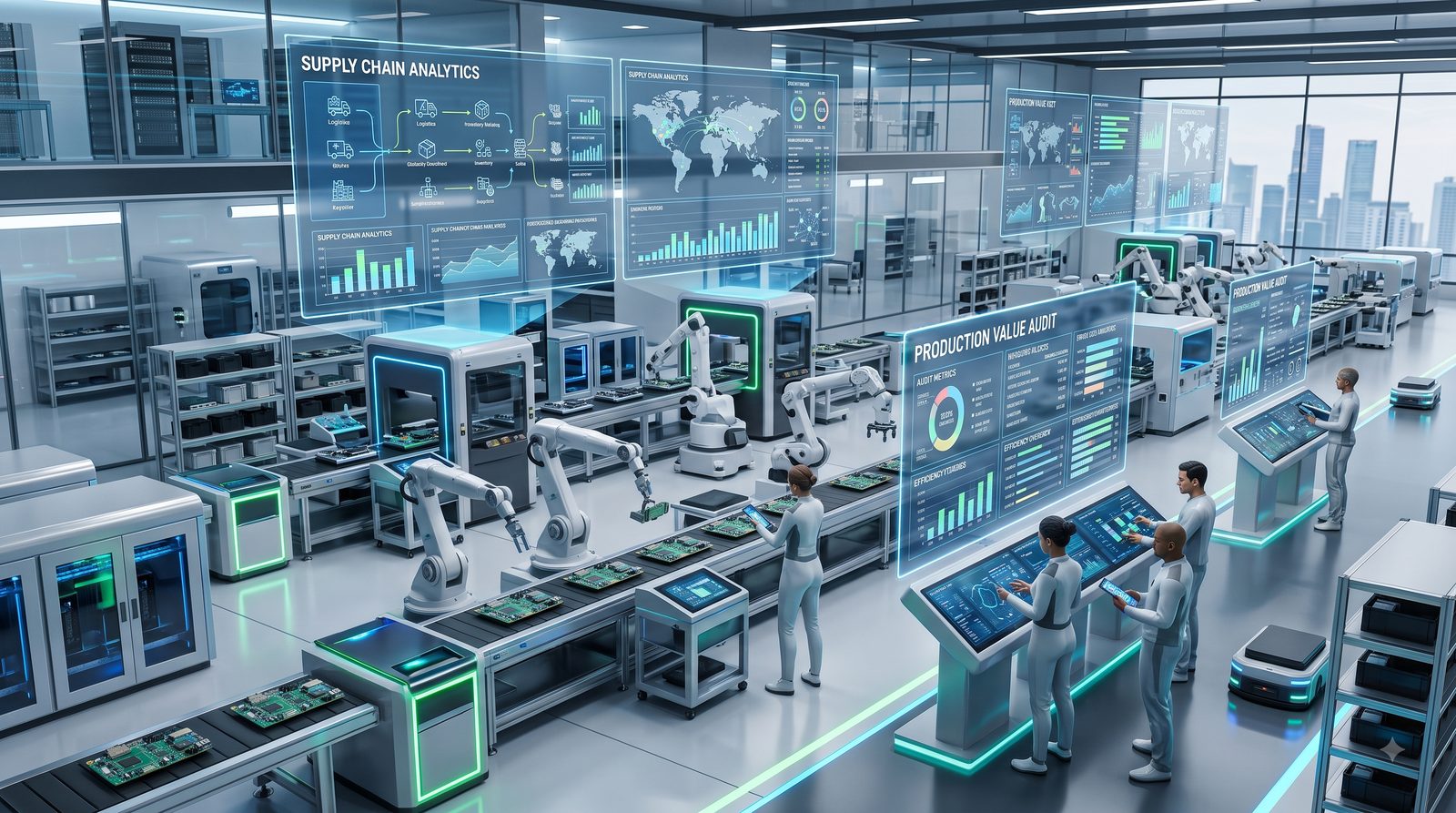 Nhóm chuyên viên phân tích tài chính thảo luận trước bảng Sector Risk Heatmap và biểu đồ nến chứng khoán, minh họa việc đánh giá rủi ro ngành trước phân loại Tier 2