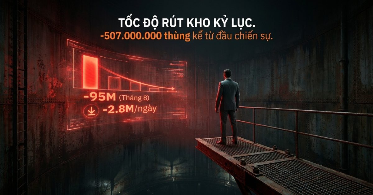 Kho dầu dự trữ thế giới xuống thấp kỷ lục toàn cảnh chu kỳ dầu mỏ slide 1